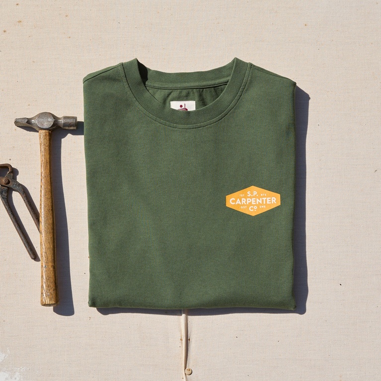 Printed Vintage Tee Green 1